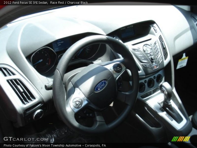 Race Red / Charcoal Black 2012 Ford Focus SE SFE Sedan