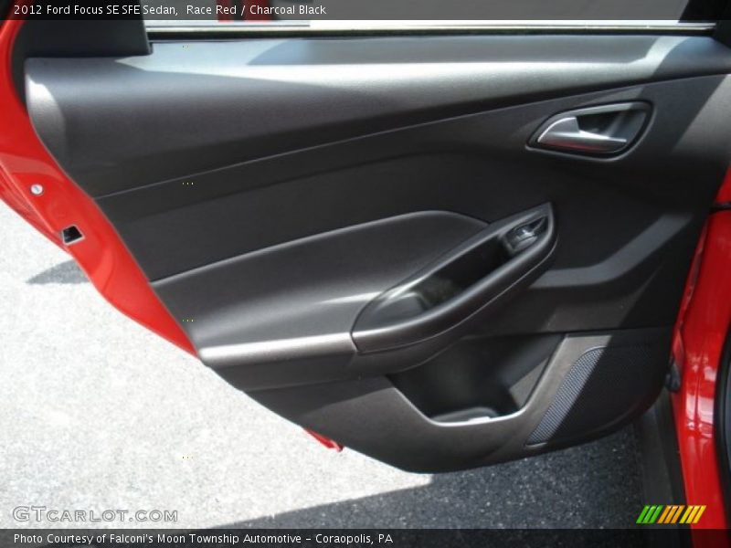 Race Red / Charcoal Black 2012 Ford Focus SE SFE Sedan