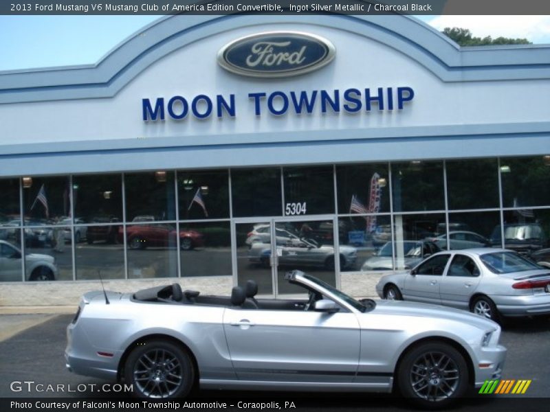 Ingot Silver Metallic / Charcoal Black 2013 Ford Mustang V6 Mustang Club of America Edition Convertible
