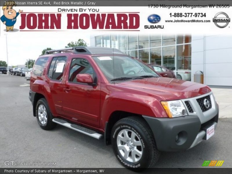 Red Brick Metallic / Gray 2010 Nissan Xterra SE 4x4