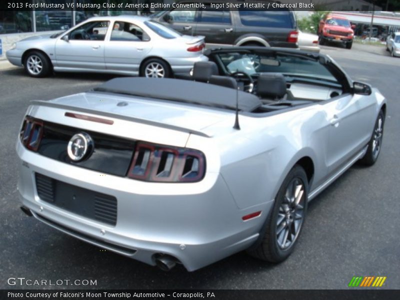 Ingot Silver Metallic / Charcoal Black 2013 Ford Mustang V6 Mustang Club of America Edition Convertible