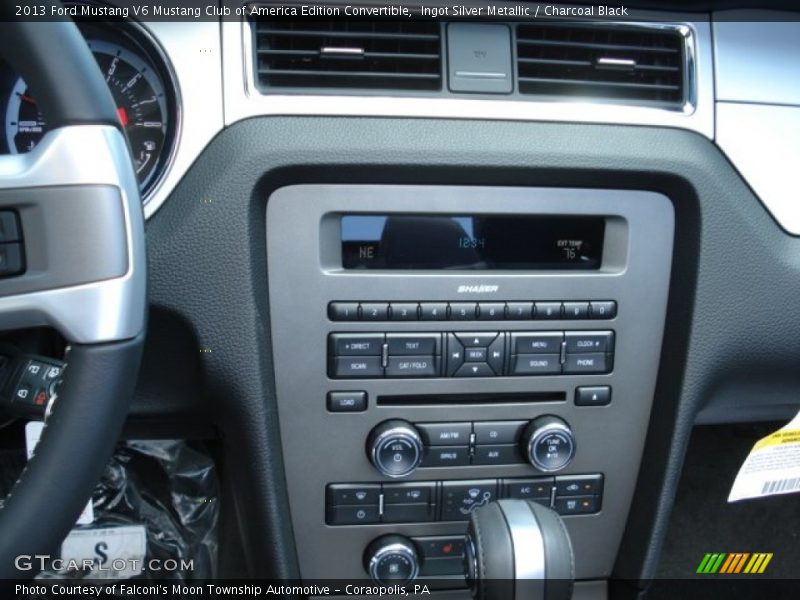 Controls of 2013 Mustang V6 Mustang Club of America Edition Convertible