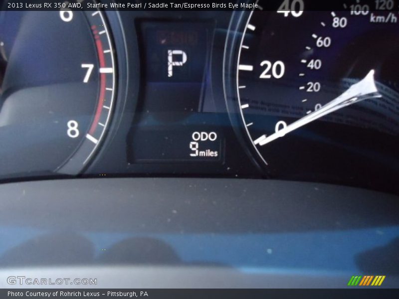 Starfire White Pearl / Saddle Tan/Espresso Birds Eye Maple 2013 Lexus RX 350 AWD