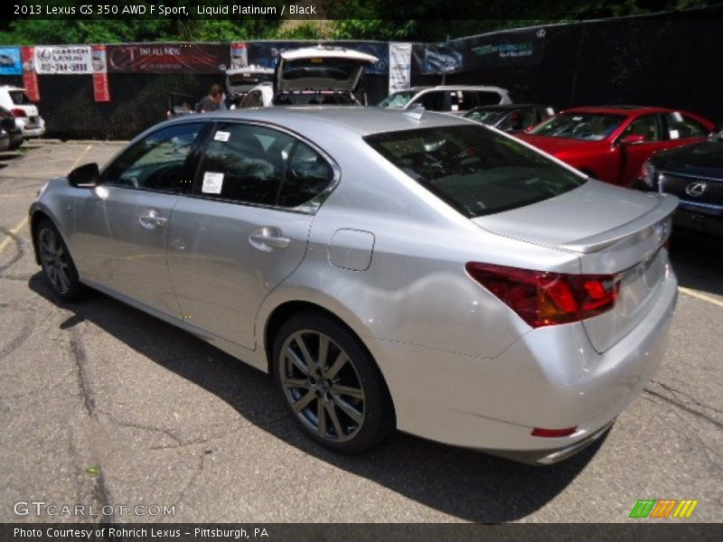 Liquid Platinum / Black 2013 Lexus GS 350 AWD F Sport