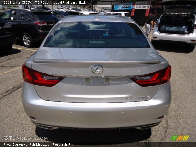Liquid Platinum / Black 2013 Lexus GS 350 AWD F Sport