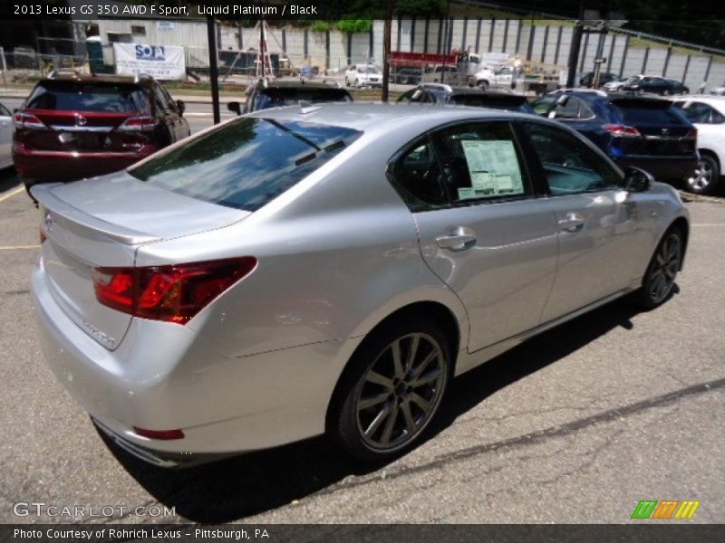 Liquid Platinum / Black 2013 Lexus GS 350 AWD F Sport