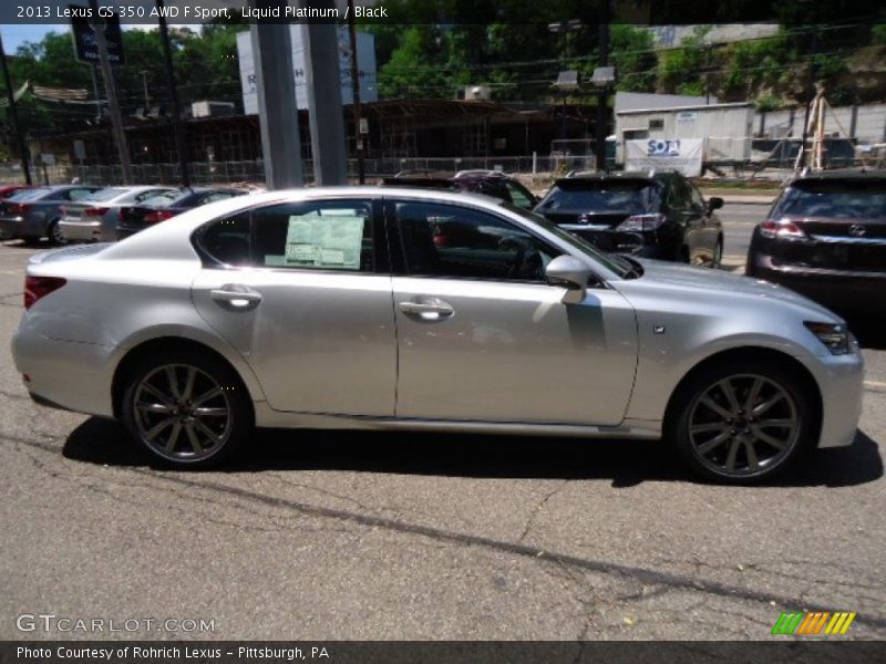 Liquid Platinum / Black 2013 Lexus GS 350 AWD F Sport