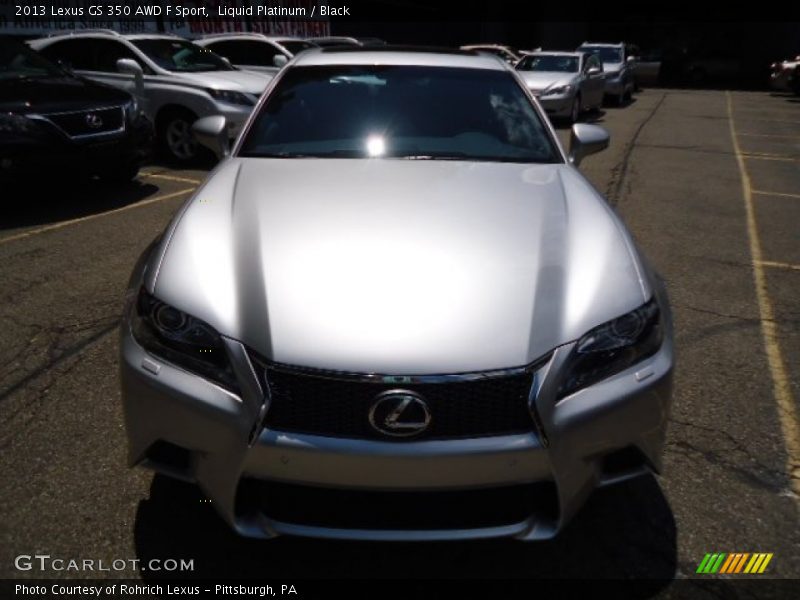 Liquid Platinum / Black 2013 Lexus GS 350 AWD F Sport
