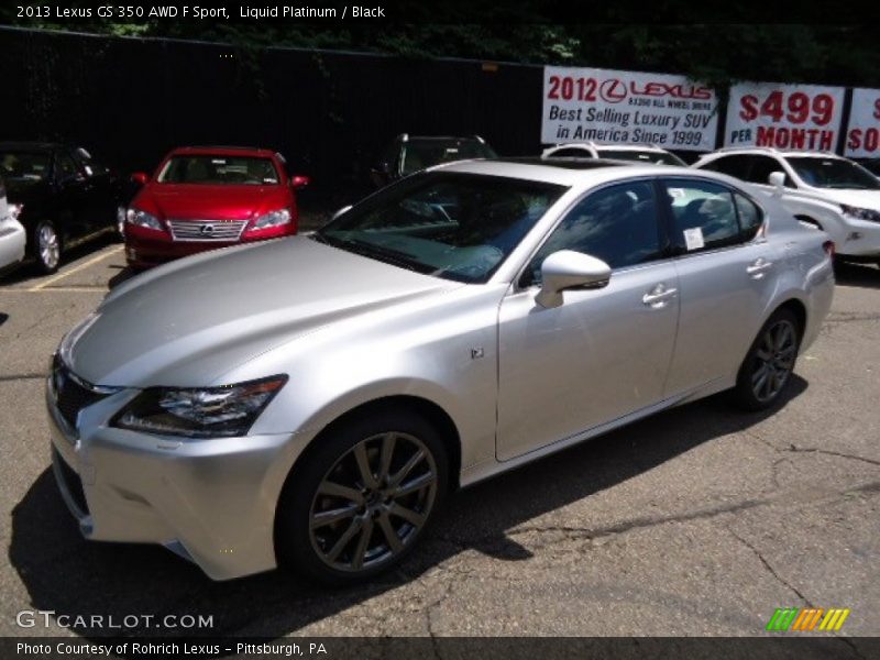Liquid Platinum / Black 2013 Lexus GS 350 AWD F Sport