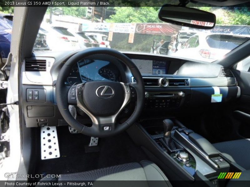 Liquid Platinum / Black 2013 Lexus GS 350 AWD F Sport