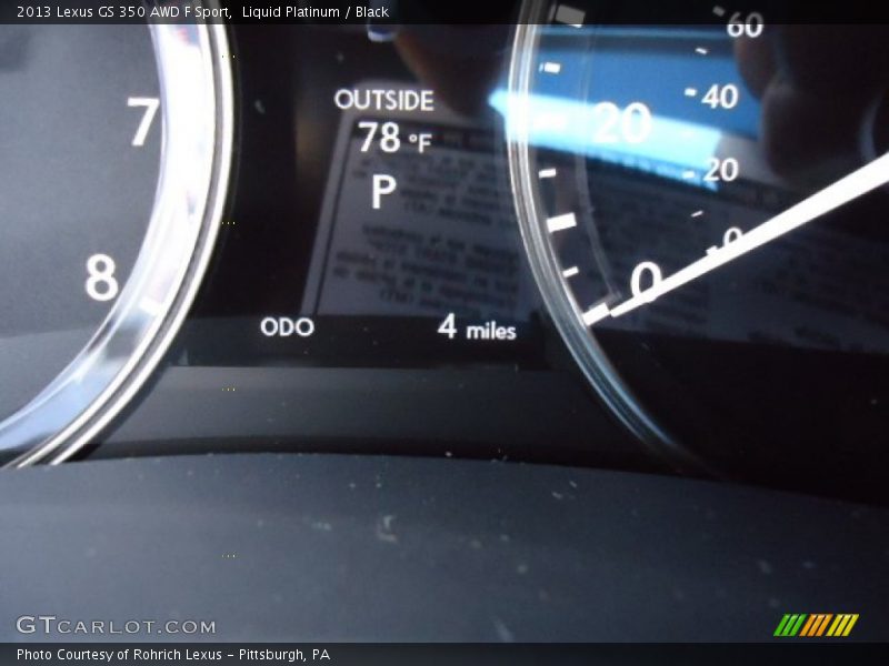 Liquid Platinum / Black 2013 Lexus GS 350 AWD F Sport