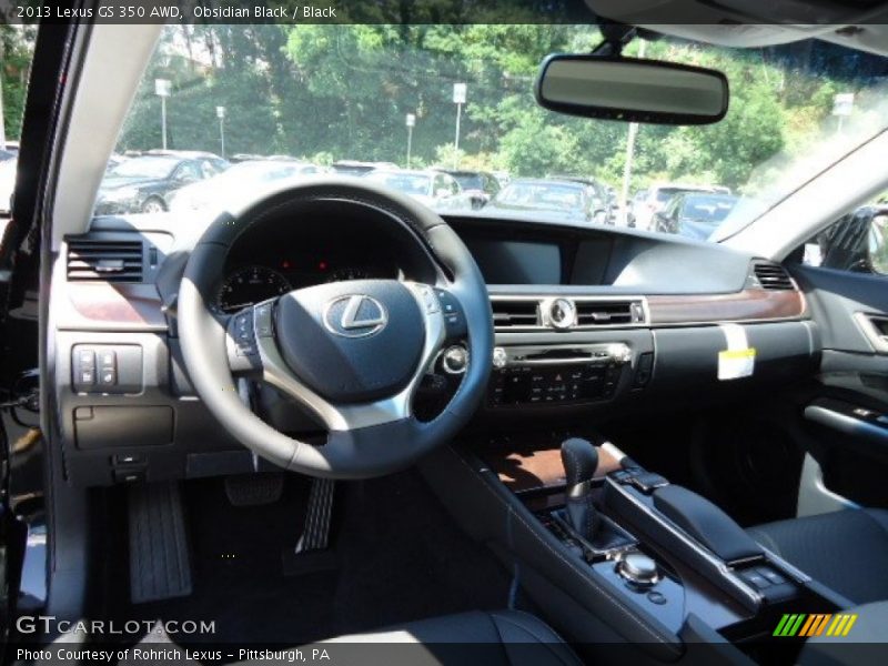 Obsidian Black / Black 2013 Lexus GS 350 AWD