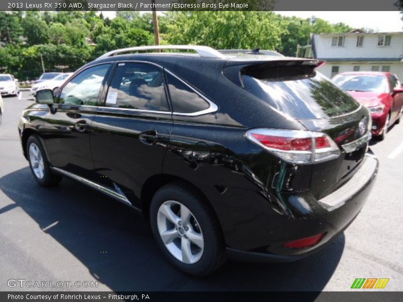 Stargazer Black / Parchment/Espresso Birds Eye Maple 2013 Lexus RX 350 AWD