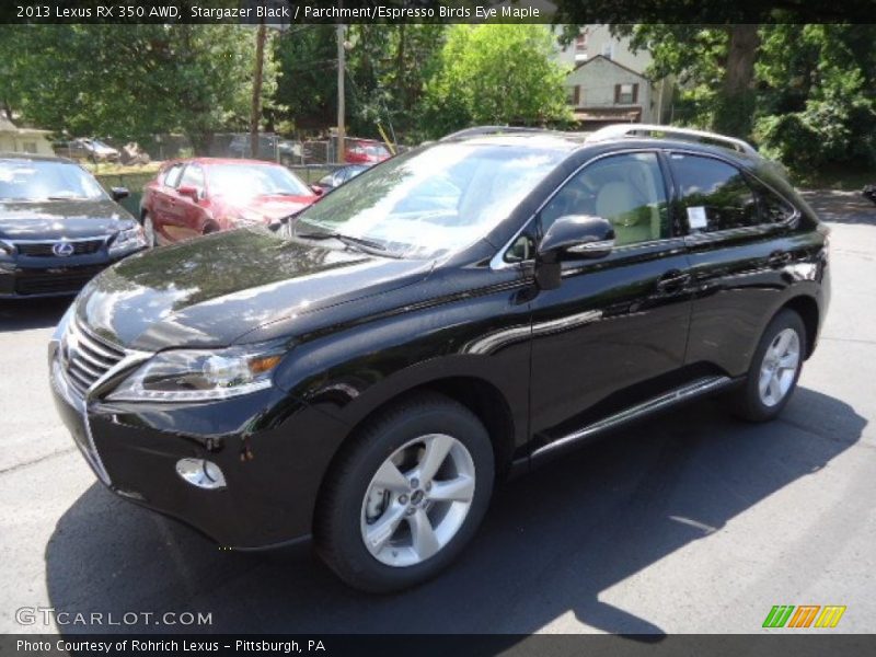 Stargazer Black / Parchment/Espresso Birds Eye Maple 2013 Lexus RX 350 AWD