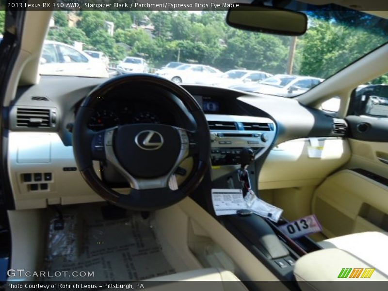 Stargazer Black / Parchment/Espresso Birds Eye Maple 2013 Lexus RX 350 AWD