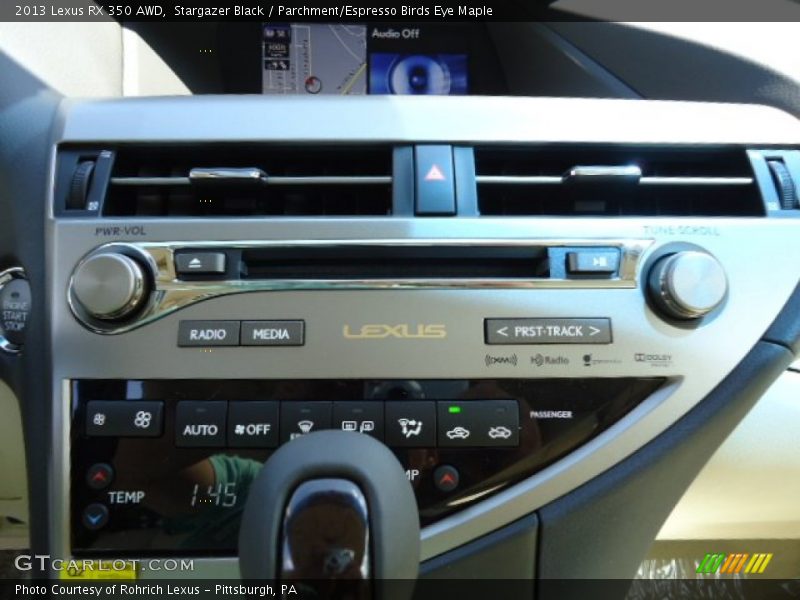 Stargazer Black / Parchment/Espresso Birds Eye Maple 2013 Lexus RX 350 AWD