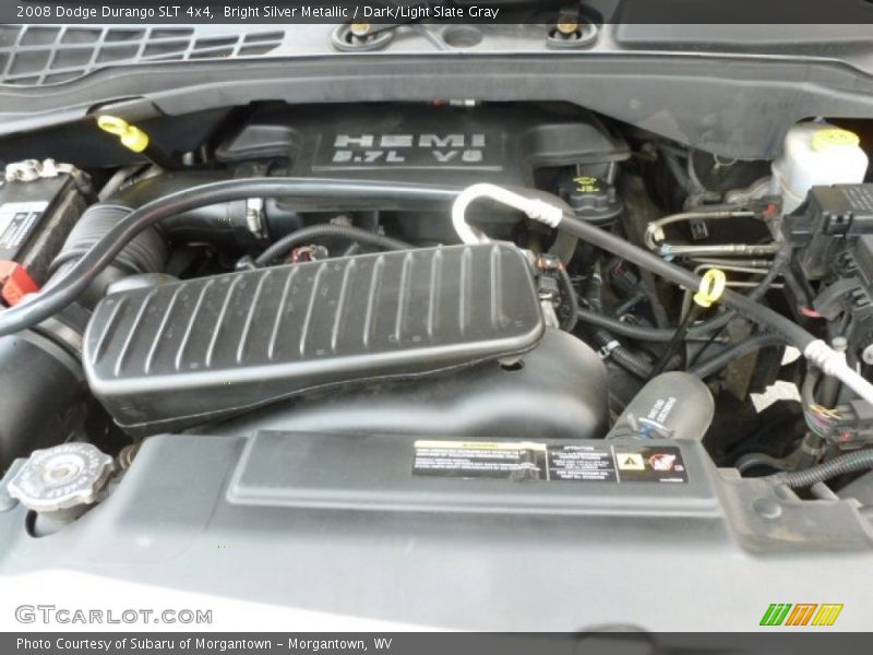 Bright Silver Metallic / Dark/Light Slate Gray 2008 Dodge Durango SLT 4x4