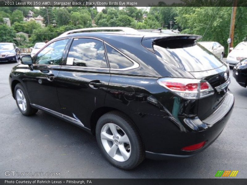 Stargazer Black / Black/Ebony Birds Eye Maple 2013 Lexus RX 350 AWD