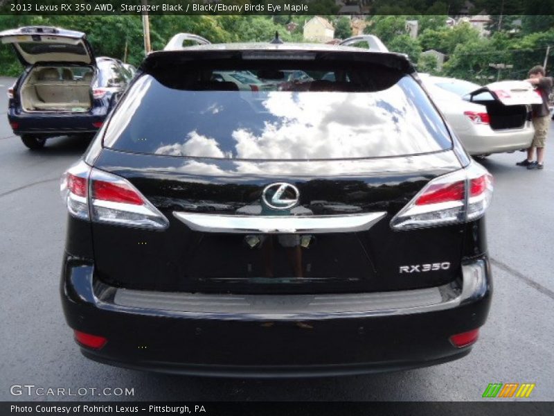 Stargazer Black / Black/Ebony Birds Eye Maple 2013 Lexus RX 350 AWD