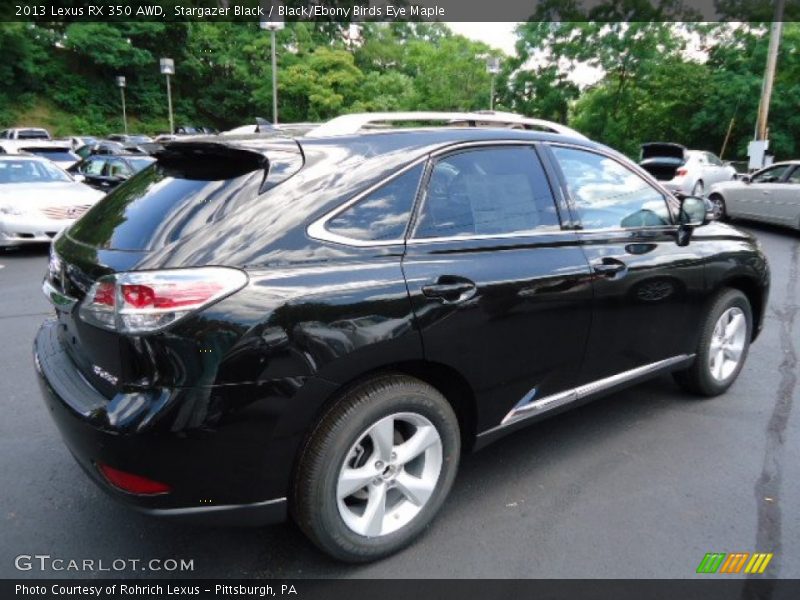 Stargazer Black / Black/Ebony Birds Eye Maple 2013 Lexus RX 350 AWD