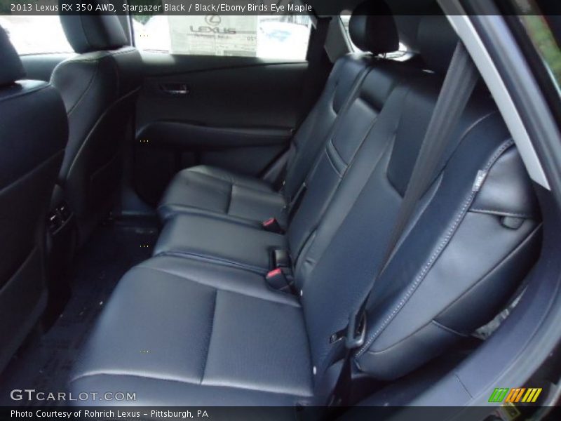 Stargazer Black / Black/Ebony Birds Eye Maple 2013 Lexus RX 350 AWD