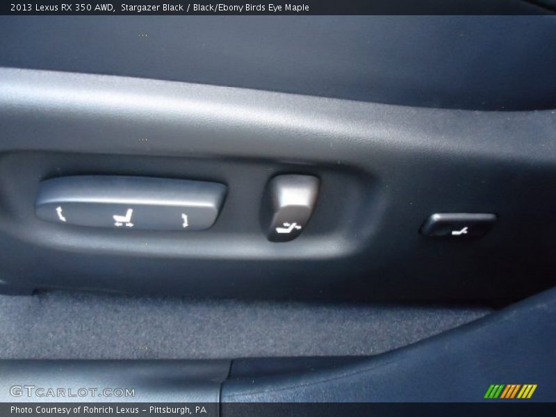 Stargazer Black / Black/Ebony Birds Eye Maple 2013 Lexus RX 350 AWD
