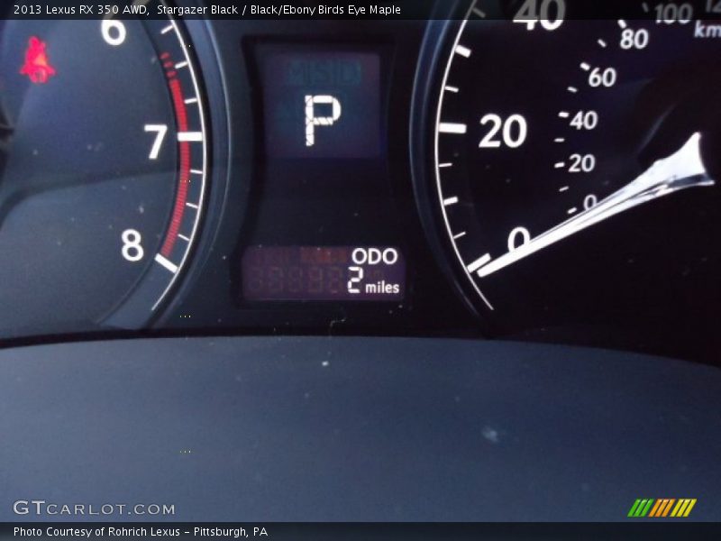Stargazer Black / Black/Ebony Birds Eye Maple 2013 Lexus RX 350 AWD