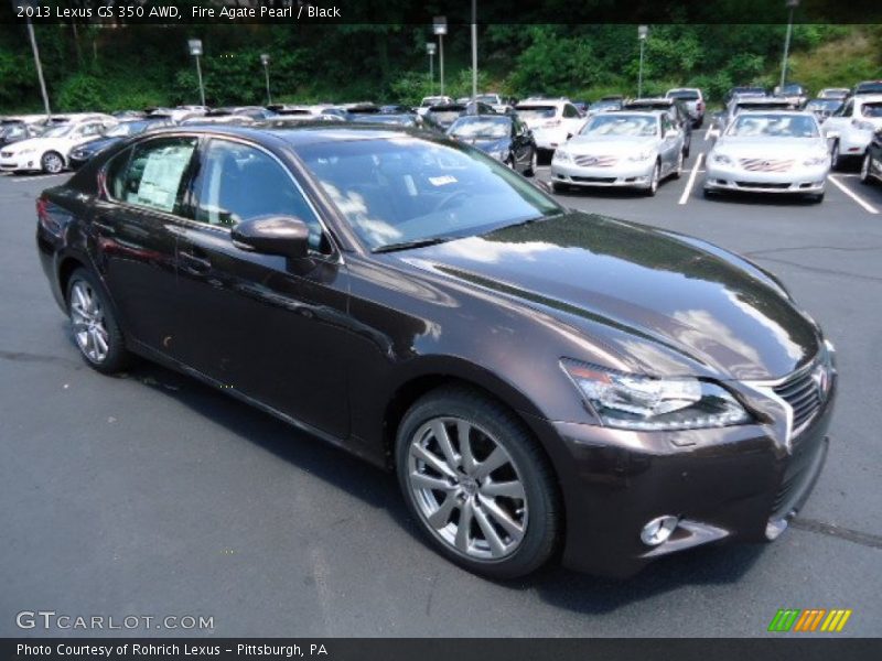 Fire Agate Pearl / Black 2013 Lexus GS 350 AWD