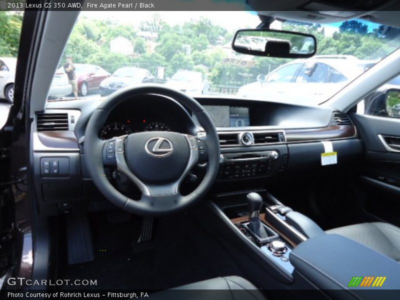 Fire Agate Pearl / Black 2013 Lexus GS 350 AWD