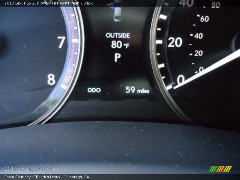 Fire Agate Pearl / Black 2013 Lexus GS 350 AWD