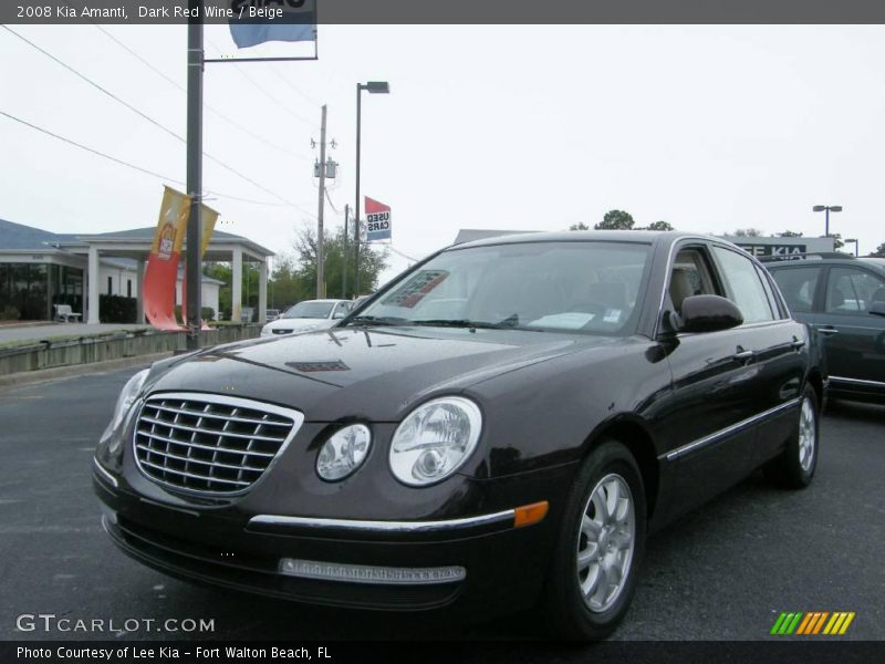 Dark Red Wine / Beige 2008 Kia Amanti