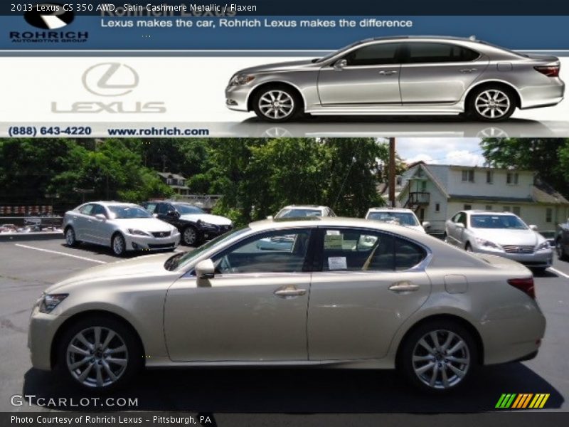 Satin Cashmere Metallic / Flaxen 2013 Lexus GS 350 AWD