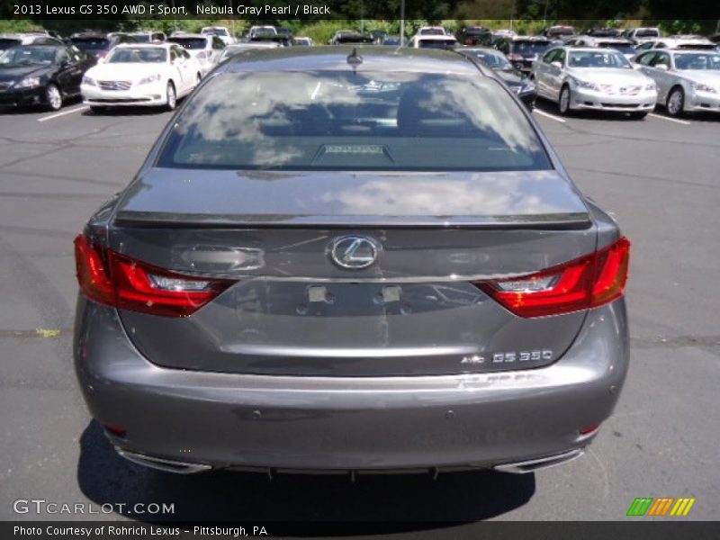 Nebula Gray Pearl / Black 2013 Lexus GS 350 AWD F Sport