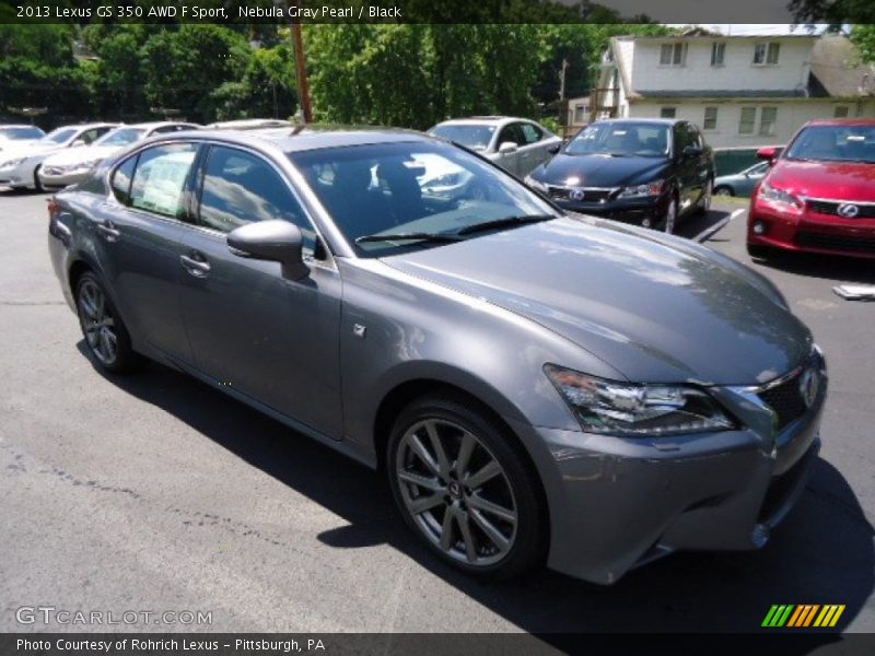 Nebula Gray Pearl / Black 2013 Lexus GS 350 AWD F Sport