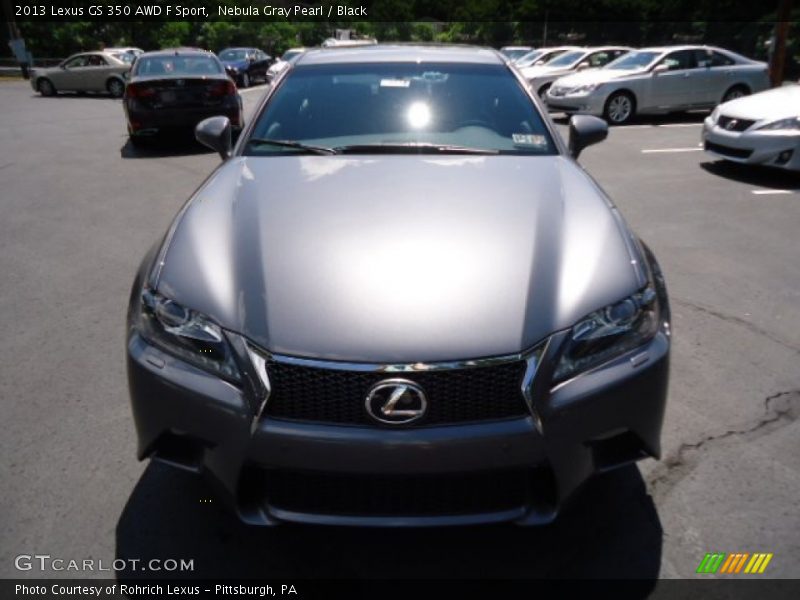 Nebula Gray Pearl / Black 2013 Lexus GS 350 AWD F Sport