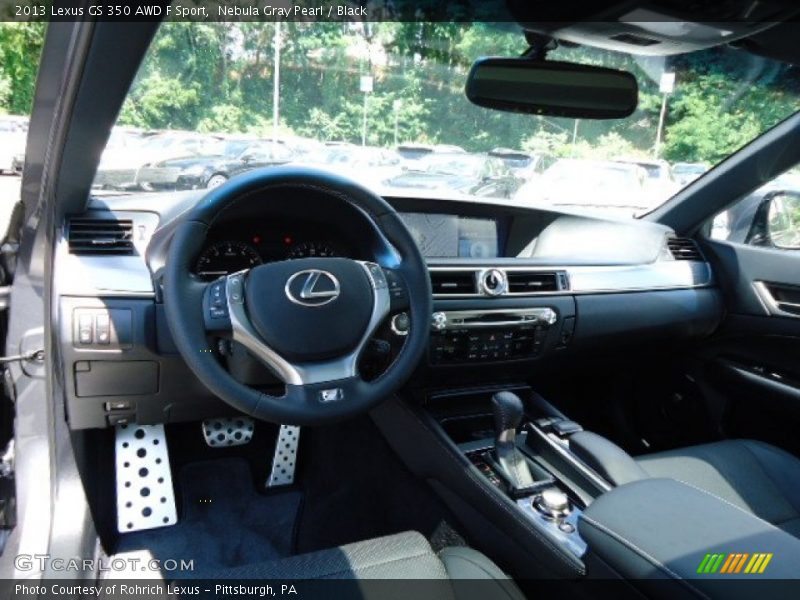 Nebula Gray Pearl / Black 2013 Lexus GS 350 AWD F Sport