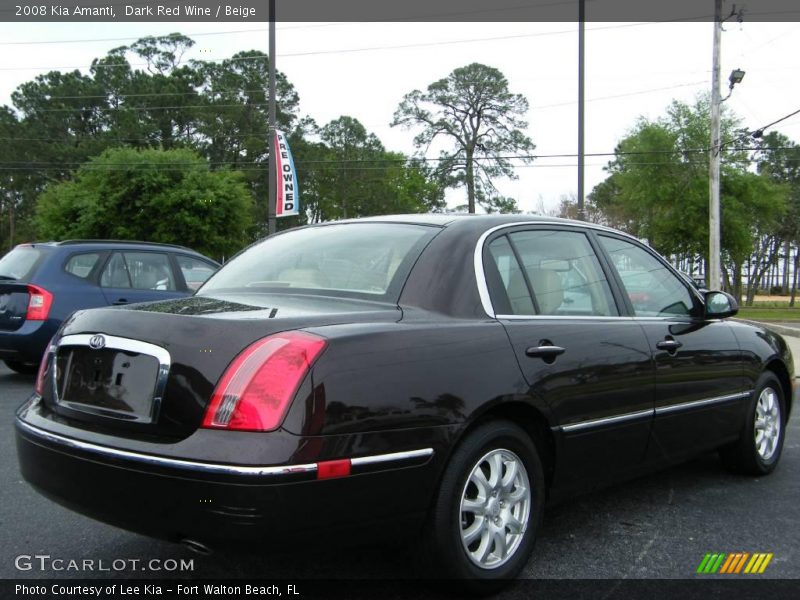 Dark Red Wine / Beige 2008 Kia Amanti