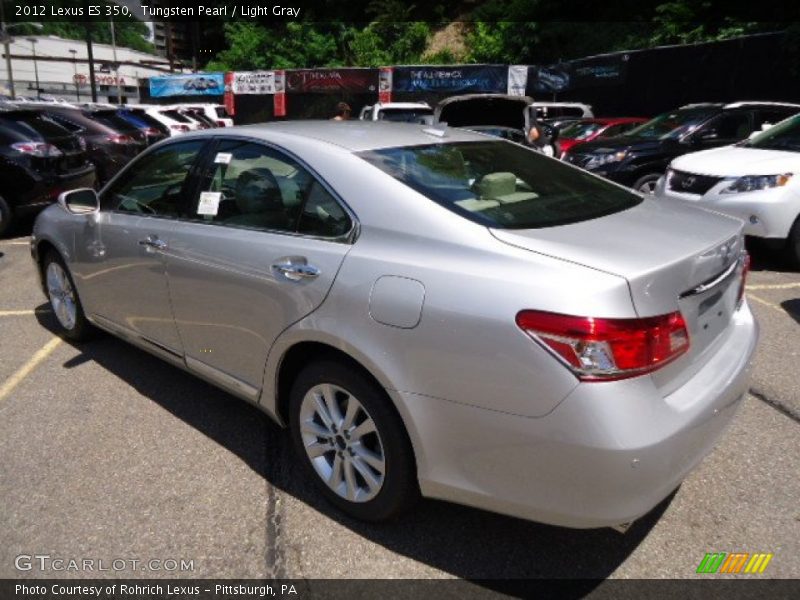 Tungsten Pearl / Light Gray 2012 Lexus ES 350