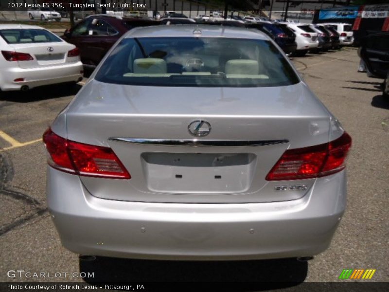 Tungsten Pearl / Light Gray 2012 Lexus ES 350