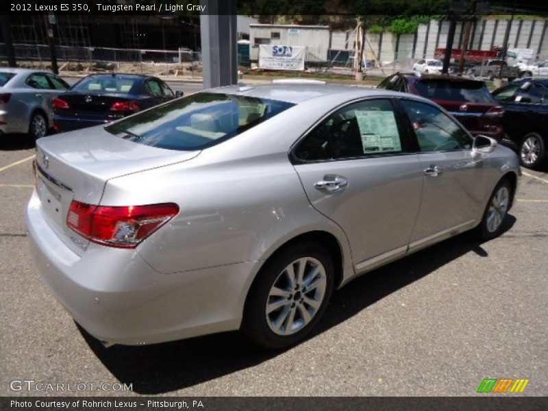 Tungsten Pearl / Light Gray 2012 Lexus ES 350
