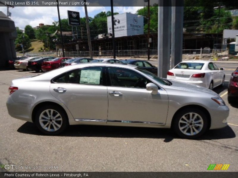 Tungsten Pearl / Light Gray 2012 Lexus ES 350