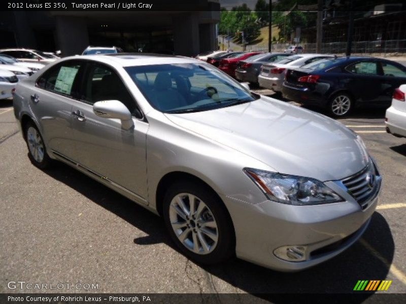 Tungsten Pearl / Light Gray 2012 Lexus ES 350