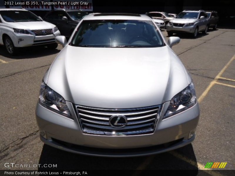Tungsten Pearl / Light Gray 2012 Lexus ES 350