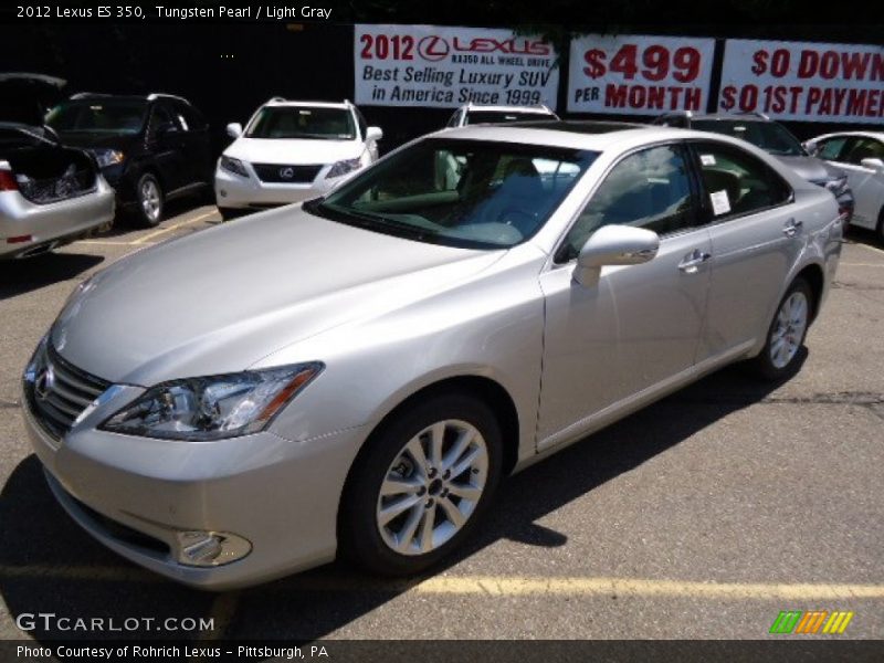 Tungsten Pearl / Light Gray 2012 Lexus ES 350