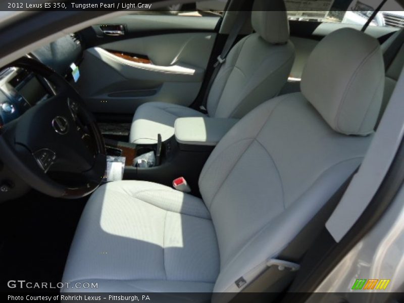 Tungsten Pearl / Light Gray 2012 Lexus ES 350
