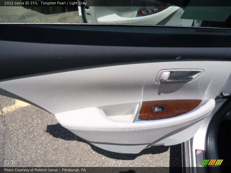 Tungsten Pearl / Light Gray 2012 Lexus ES 350