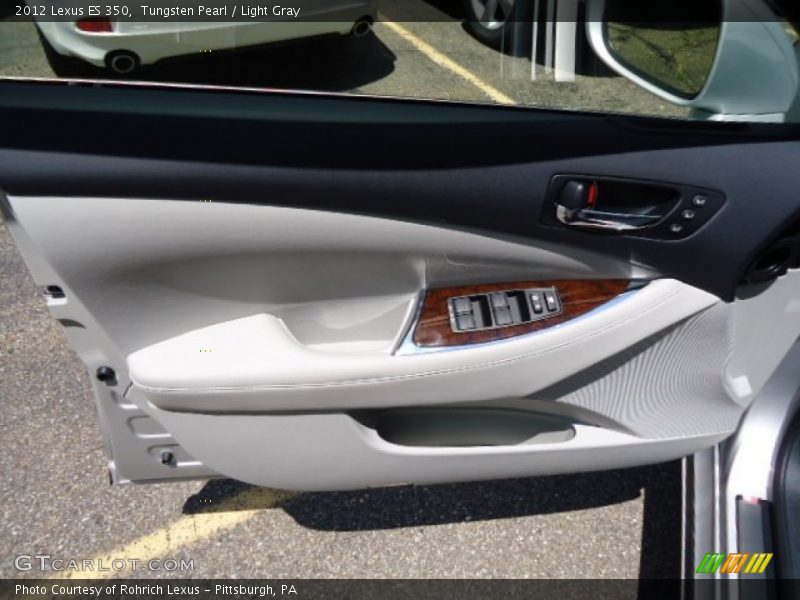 Tungsten Pearl / Light Gray 2012 Lexus ES 350