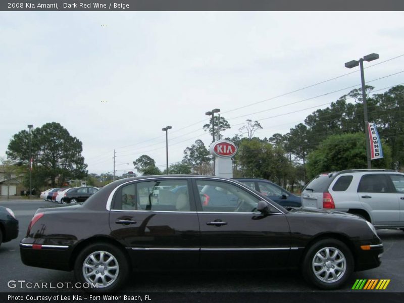 Dark Red Wine / Beige 2008 Kia Amanti