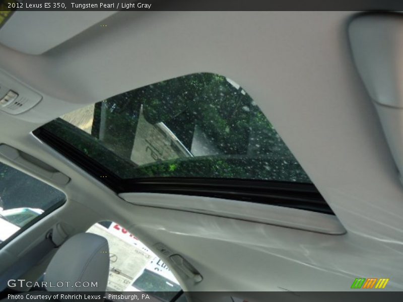 Tungsten Pearl / Light Gray 2012 Lexus ES 350