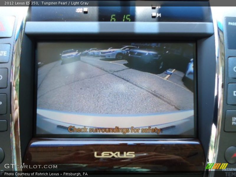 Tungsten Pearl / Light Gray 2012 Lexus ES 350